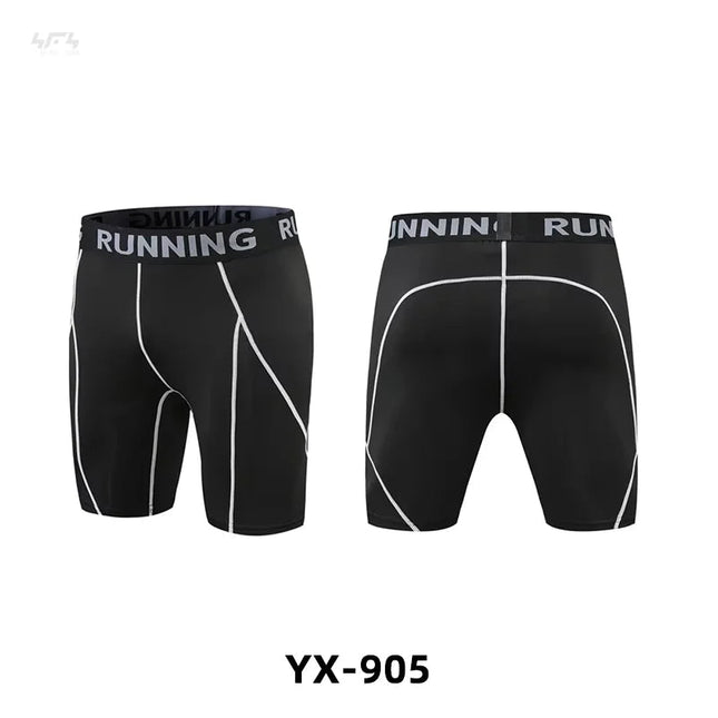 Men Sweats Black Sportswear Fitness Shorts Compression Pants - Men Sweats - VINTOHOXN - Mad Fly Essentials