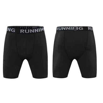 Men Sweats Black Sportswear Fitness Shorts Compression Pants - Men Sweats - VINTOHOXN - Mad Fly Essentials