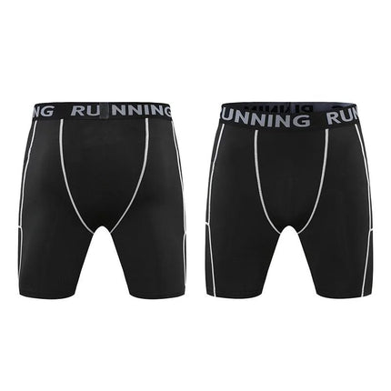 Men Sweats Black Sportswear Fitness Shorts Compression Pants - Men Sweats - VINTOHOXN - Mad Fly Essentials