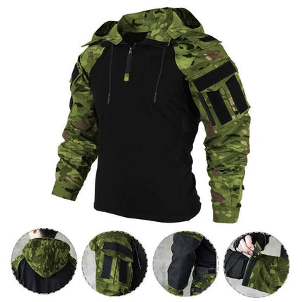 Men Tactical CP Camouflage Multicam Camping Cargo Shirt - Shirt - Tacyiarmycal - Mad Fly Essentials