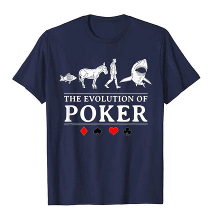 Men The Evolution Of Poker Graphic Shirt - Shirt - Nifineo - Mad Fly Essentials