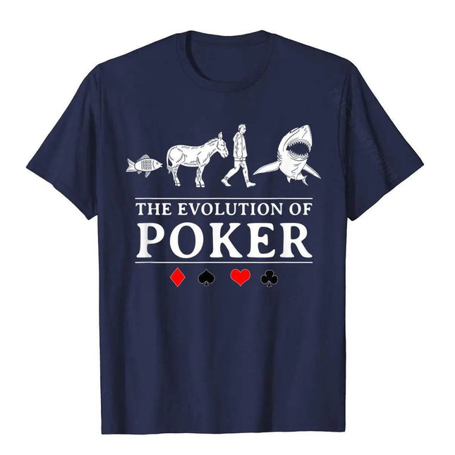 Men The Evolution Of Poker Graphic Shirt - Shirt - Nifineo - Mad Fly Essentials