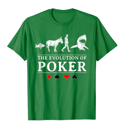 Men The Evolution Of Poker Graphic Shirt - Shirt - Nifineo - Mad Fly Essentials