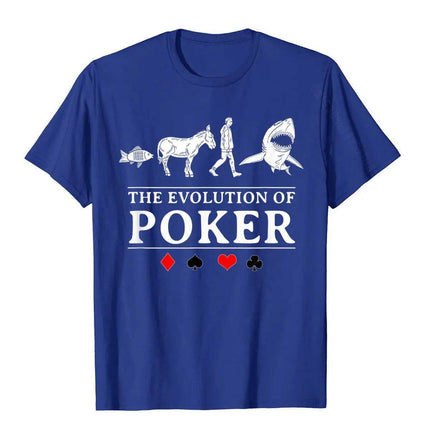 Men The Evolution Of Poker Graphic Shirt - Shirt - Nifineo - Mad Fly Essentials