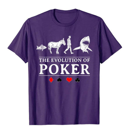 Men The Evolution Of Poker Graphic Shirt - Shirt - Nifineo - Mad Fly Essentials