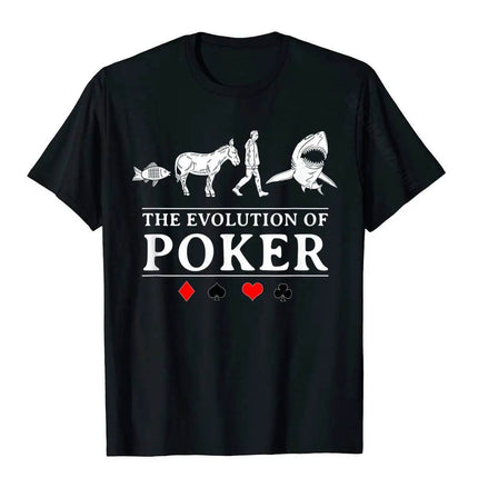 Men The Evolution Of Poker Graphic Shirt - Shirt - Nifineo - Mad Fly Essentials