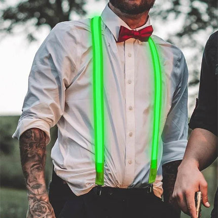 Men Tie Bow LED Suspender Party Essentials - Party Essentials - LEDIT - Mad Fly Essentials