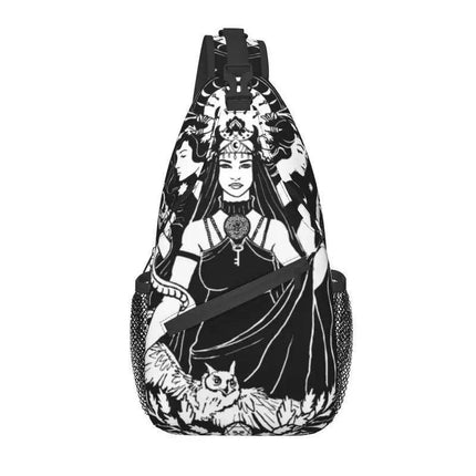 Men Triple Goddess Goth Sling Crossbody Bag - Crossbody Bag - heatboywade - Mad Fly Essentials