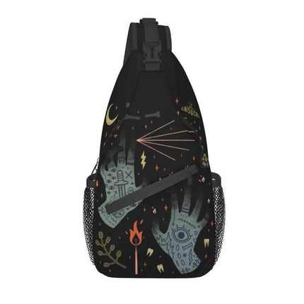 Men Triple Goddess Goth Sling Crossbody Bag - Crossbody Bag - heatboywade - Mad Fly Essentials