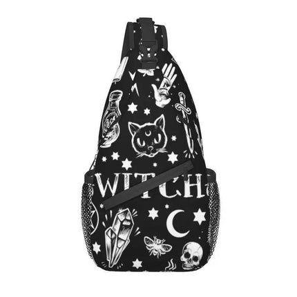 Men Triple Goddess Goth Sling Crossbody Bag - Crossbody Bag - heatboywade - Mad Fly Essentials
