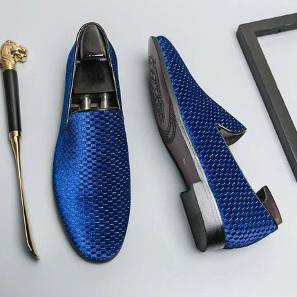 Men Velvet Pointed Toe Wedding Loafers - Loafers - BUVAZIK - Mad Fly Essentials