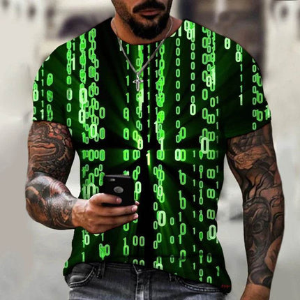 Men Vertigo 3D Summer Short Shirt - Shirt - oufisun - Mad Fly Essentials