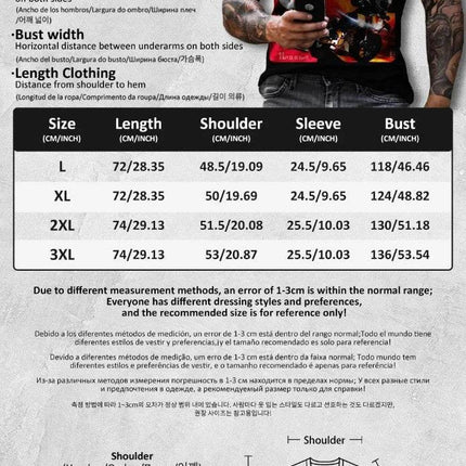 Men Viking 3D Tattoo Oversized Shirt - Shirt - heatboywade - Mad Fly Essentials