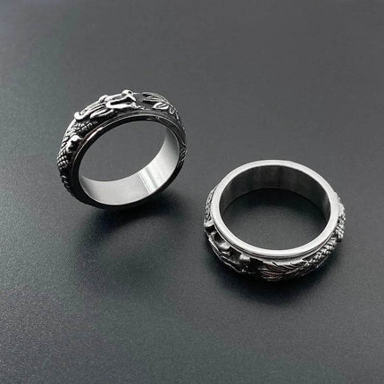 Men Viking Nordic Mythology Dragon Stainless Ring - Ring - CIBO - Mad Fly Essentials