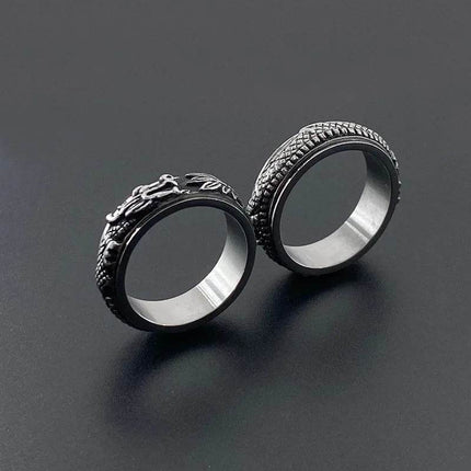 Men Viking Nordic Mythology Dragon Stainless Ring - Ring - CIBO - Mad Fly Essentials