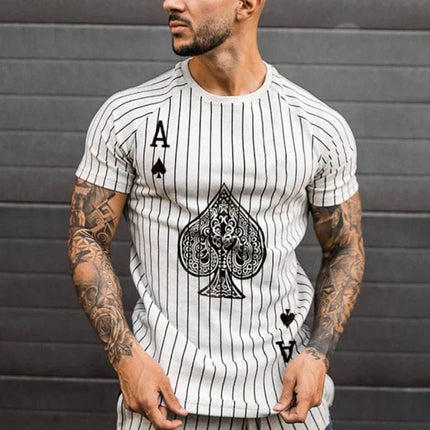 Men Vintage Ace Spades Poker Shirt - Mad Fly Essentials