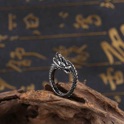 Men Vintage Adjustable Dragon Ring - Ring - BENA - Mad Fly Essentials