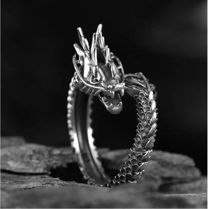 Men Vintage Adjustable Dragon Ring - Ring - BENA - Mad Fly Essentials