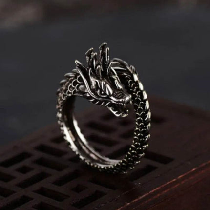 Men Vintage Adjustable Dragon Ring - Ring - BENA - Mad Fly Essentials