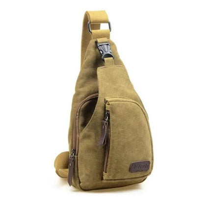 Men Vintage Canvas Satchel Crossbody Bag - Crossbody Bag - heatboywade - Mad Fly Essentials
