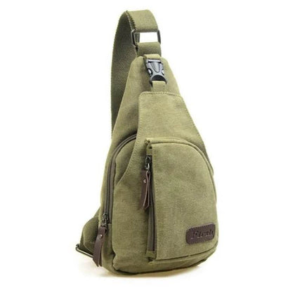 Men Vintage Canvas Satchel Crossbody Bag - Crossbody Bag - heatboywade - Mad Fly Essentials
