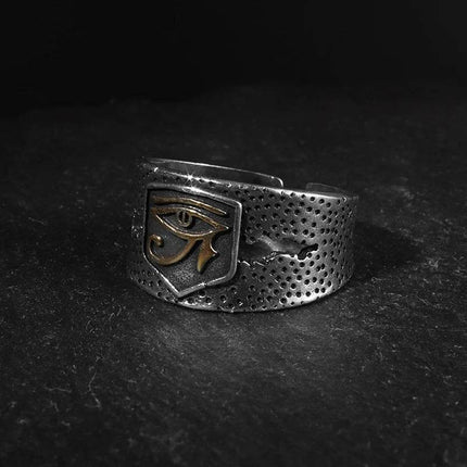 Men Vintage Horus Egyptian Ring - Ring - AltGoth - Mad Fly Essentials