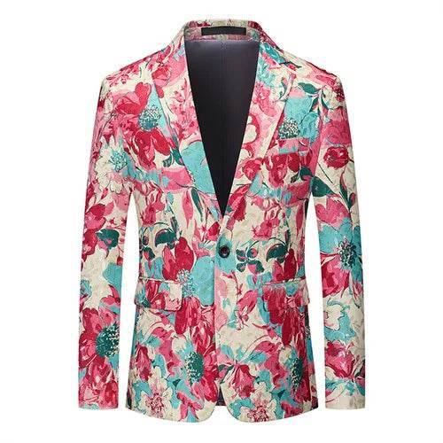 Men Fashion Vintage One Button Party Blazer - Blazer - Maple King - Mad Fly Essentials