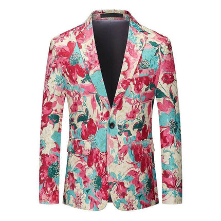 Men Fashion Vintage One Button Party Blazer - Blazer - Maple King - Mad Fly Essentials