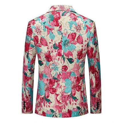 Men Fashion Vintage One Button Party Blazer - Blazer - Maple King - Mad Fly Essentials