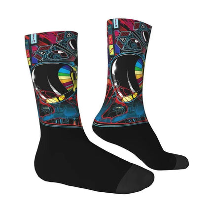 Men Vintage Steampunk Black 3D Socks - Socks - TOB - Mad Fly Essentials