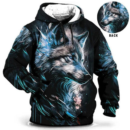 Men Vintage Tiger Animal 3D Hoodies - Hoodies - TrendSetter - Mad Fly Essentials