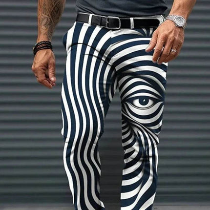 Men Whirling Eye Casual Vacation Wear Pants - Pants - Metaphor - Mad Fly Essentials