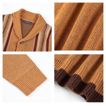 Men Winter Casual Cardigan Knit Sweater - Mad Fly Essentials