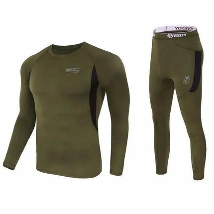 Men Winter Thermal Camo Compression Set Tracksuit - Tracksuit - Fitness Essentials - Mad Fly Essentials