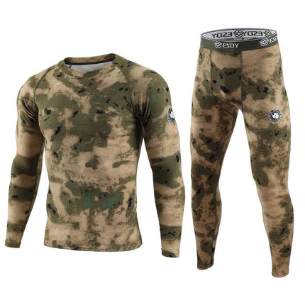 Men Winter Thermal Camo Compression Set Tracksuit - Tracksuit - Fitness Essentials - Mad Fly Essentials