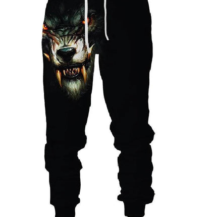 Men Wolf 3D Graphic Jogger Pants - Pants - Metaphor - Mad Fly Essentials