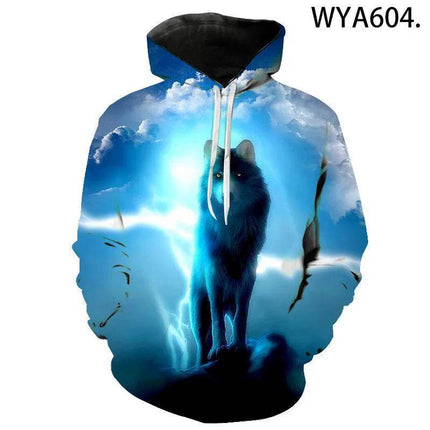 Men Wolf Animal Series 3D Streetwear Hoodies - Hoodies - TrendSetter - Mad Fly Essentials
