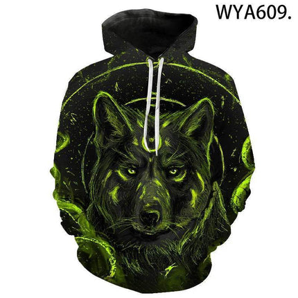 Men Wolf Animal Series 3D Streetwear Hoodies - Hoodies - TrendSetter - Mad Fly Essentials