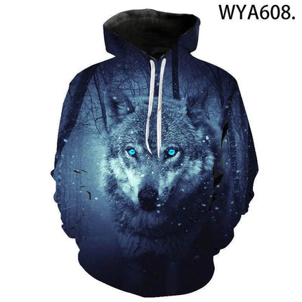 Men Wolf Animal Series 3D Streetwear Hoodies - Hoodies - TrendSetter - Mad Fly Essentials