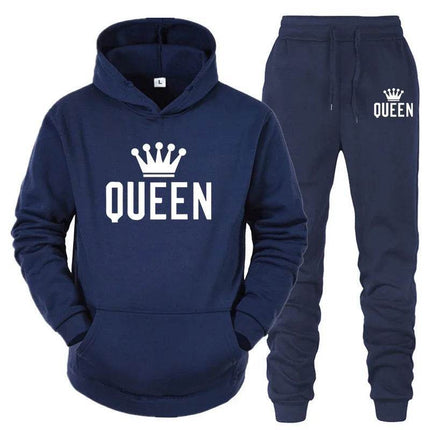 Men Women White Black King Queen Tracksuit - Tracksuit - VIPOL - Mad Fly Essentials