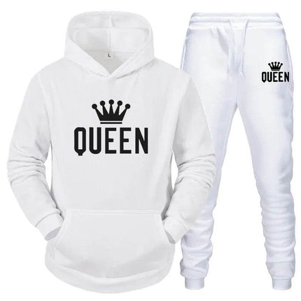 Men Women White Black King Queen Tracksuit - Tracksuit - VIPOL - Mad Fly Essentials