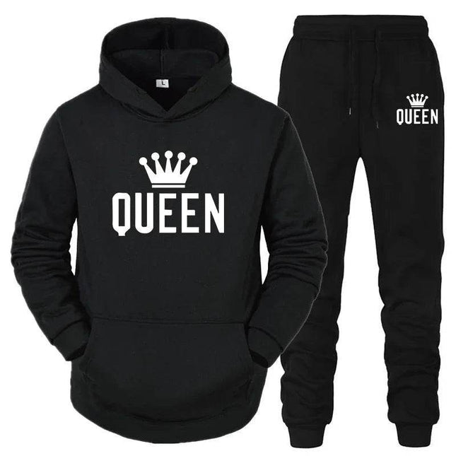 Men Women White Black King Queen Tracksuit - Tracksuit - VIPOL - Mad Fly Essentials