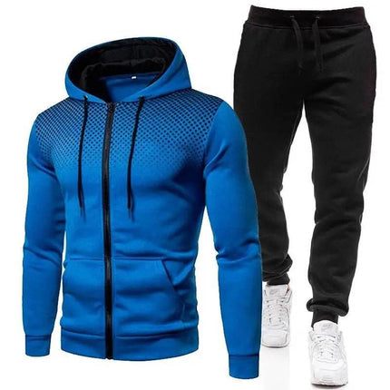 Men's Casual Gradient Long 2pc Tracksuit - Mad Fly Essentials