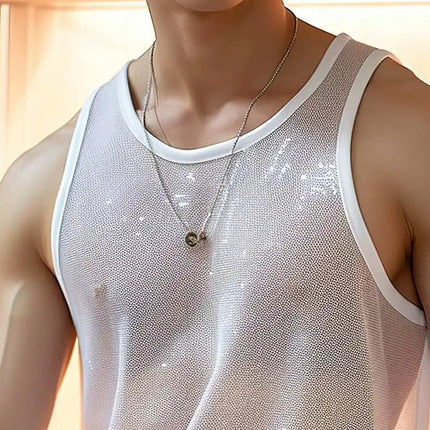 Mens Clubwear Knitted Fashion Tank Tops - Mens Clubwear - Cailaoban - Mad Fly Essentials