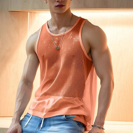 Mens Clubwear Knitted Fashion Tank Tops - Mens Clubwear - Cailaoban - Mad Fly Essentials