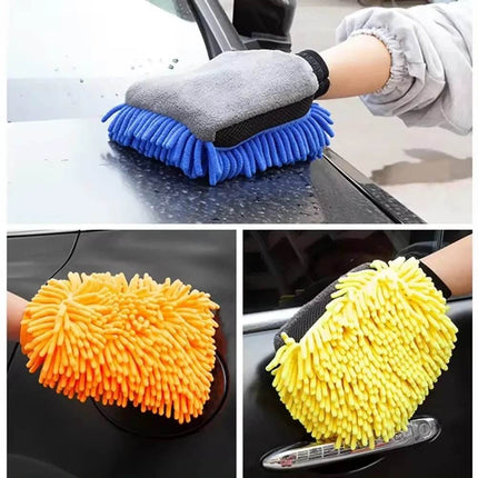 Microfiber Chenille Car Wash Gloves - Mad Fly Essentials