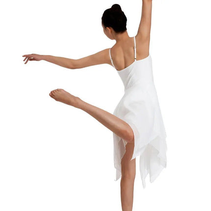 MIDI Dress Women Asymmetrical Chiffon Ballet Dance Dress - MIDI Dress - IIXPIN - Mad Fly Essentials