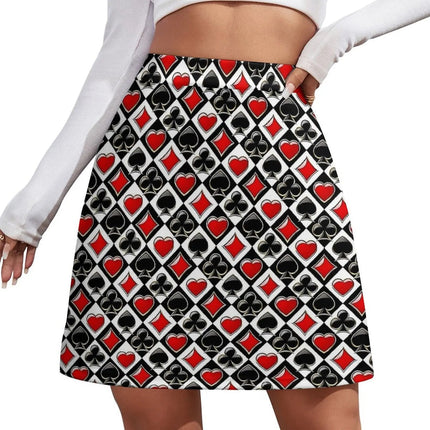 Mini Dress Women 3D Fashion Poker Card Skater Dress - Mini Dress - syntecso - Mad Fly Essentials