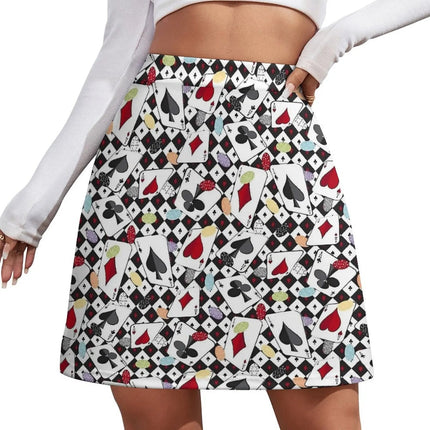 Mini Dress Women 3D Fashion Poker Card Skater Dress - Mini Dress - syntecso - Mad Fly Essentials