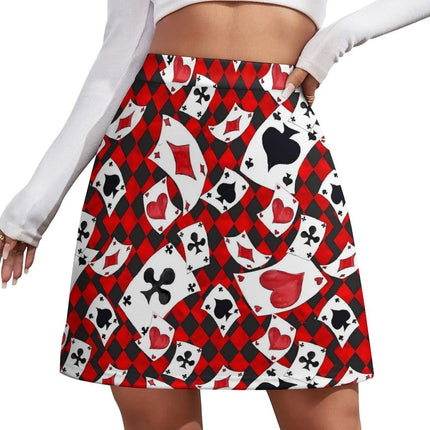 Mini Dress Women 3D Fashion Poker Card Skater Dress - Mini Dress - syntecso - Mad Fly Essentials